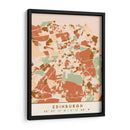 Edinburgh, Mapas negros Tonos tierra 29 - Emiliano Deificus | Cuadro decorativo de Canvas Lab