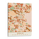 Dublin, Mapas negros Tonos tierra 28 - Emiliano Deificus | Cuadro decorativo de Canvas Lab