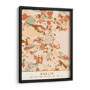 Dublin, Mapas negros Tonos tierra 28 - Emiliano Deificus | Cuadro decorativo de Canvas Lab