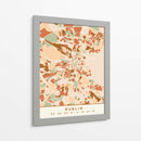 Dublin, Mapas negros Tonos tierra 28 - Emiliano Deificus | Cuadro decorativo de Canvas Lab