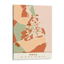 Doha, Mapas negros Tonos tierra 26 - Emiliano Deificus | Cuadro decorativo de Canvas Lab