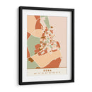 Doha, Mapas negros Tonos tierra 26 - Emiliano Deificus | Cuadro decorativo de Canvas Lab