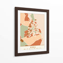 Doha, Mapas negros Tonos tierra 26 - Emiliano Deificus | Cuadro decorativo de Canvas Lab