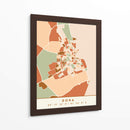 Doha, Mapas negros Tonos tierra 26 - Emiliano Deificus | Cuadro decorativo de Canvas Lab