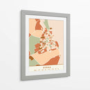 Doha, Mapas negros Tonos tierra 26 - Emiliano Deificus | Cuadro decorativo de Canvas Lab