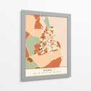 Doha, Mapas negros Tonos tierra 26 - Emiliano Deificus | Cuadro decorativo de Canvas Lab