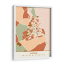 Doha, Mapas negros Tonos tierra 26 - Emiliano Deificus | Cuadro decorativo de Canvas Lab