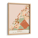 Dubai, Mapas negros Tonos tierra 27 - Emiliano Deificus | Cuadro decorativo de Canvas Lab