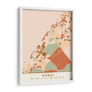 Dubai, Mapas negros Tonos tierra 27 - Emiliano Deificus | Cuadro decorativo de Canvas Lab