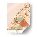 Dubai, Mapas negros Tonos tierra 27 - Emiliano Deificus | Cuadro decorativo de Canvas Lab