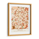 Dallas, Mapas negros Tonos tierra 24 - Emiliano Deificus | Cuadro decorativo de Canvas Lab
