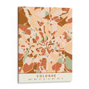 Colonia, Mapas negros Tonos tierra 22 - Emiliano Deificus | Cuadro decorativo de Canvas Lab