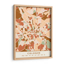 Colonia, Mapas negros Tonos tierra 22 - Emiliano Deificus | Cuadro decorativo de Canvas Lab