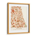 Chicago, Mapas negros Tonos tierra 21 - Emiliano Deificus | Cuadro decorativo de Canvas Lab