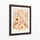 Casablanca, Mapas negros Tonos tierra 19 - Emiliano Deificus | Cuadro decorativo de Canvas Lab