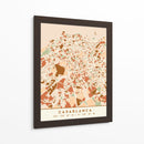 Casablanca, Mapas negros Tonos tierra 19 - Emiliano Deificus | Cuadro decorativo de Canvas Lab