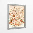 Casablanca, Mapas negros Tonos tierra 19 - Emiliano Deificus | Cuadro decorativo de Canvas Lab