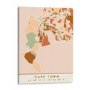 Cape Town, Mapas negros Tonos tierra 18 - Emiliano Deificus | Cuadro decorativo de Canvas Lab
