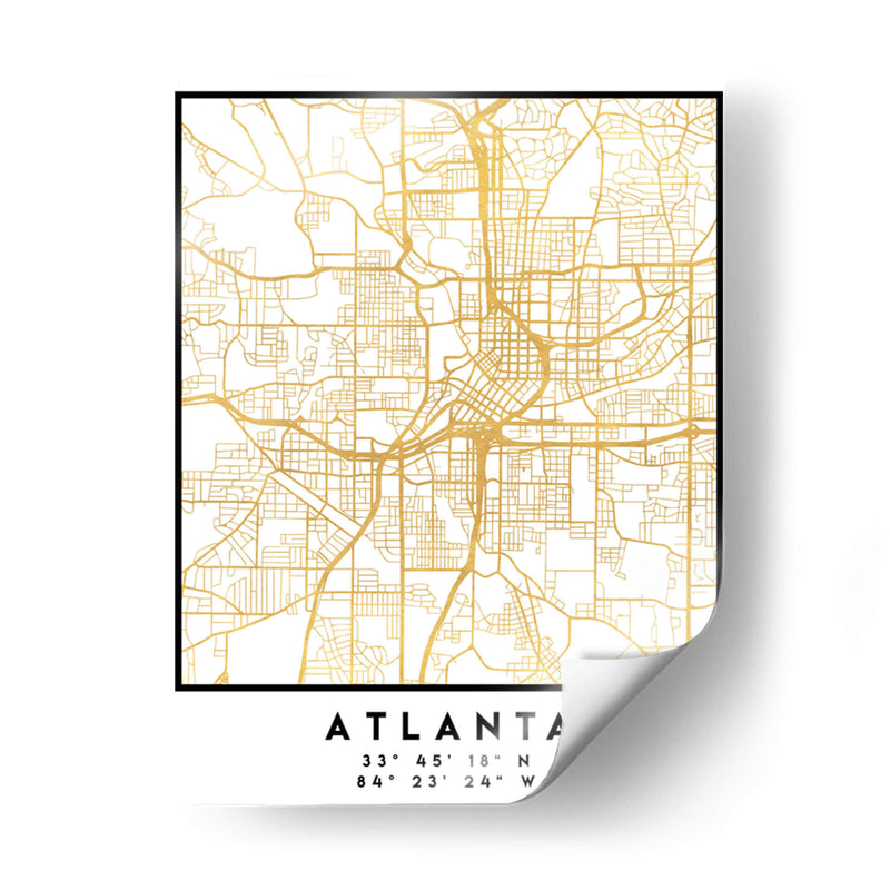 Atlanta, 1 Mapas 3 21 - Emiliano Deificus | Cuadro decorativo de Canvas Lab