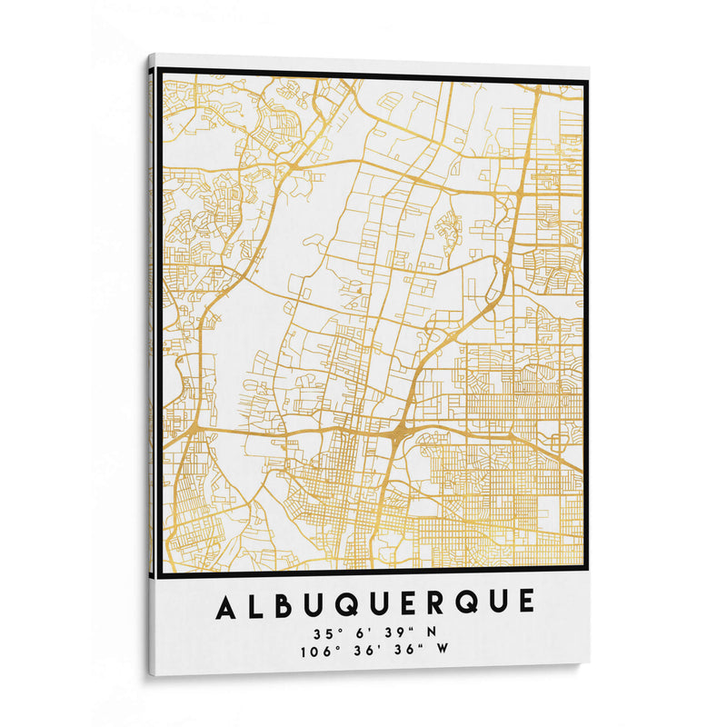 Albuquerque, 1 Mapas 3 18 - Emiliano Deificus | Cuadro decorativo de Canvas Lab