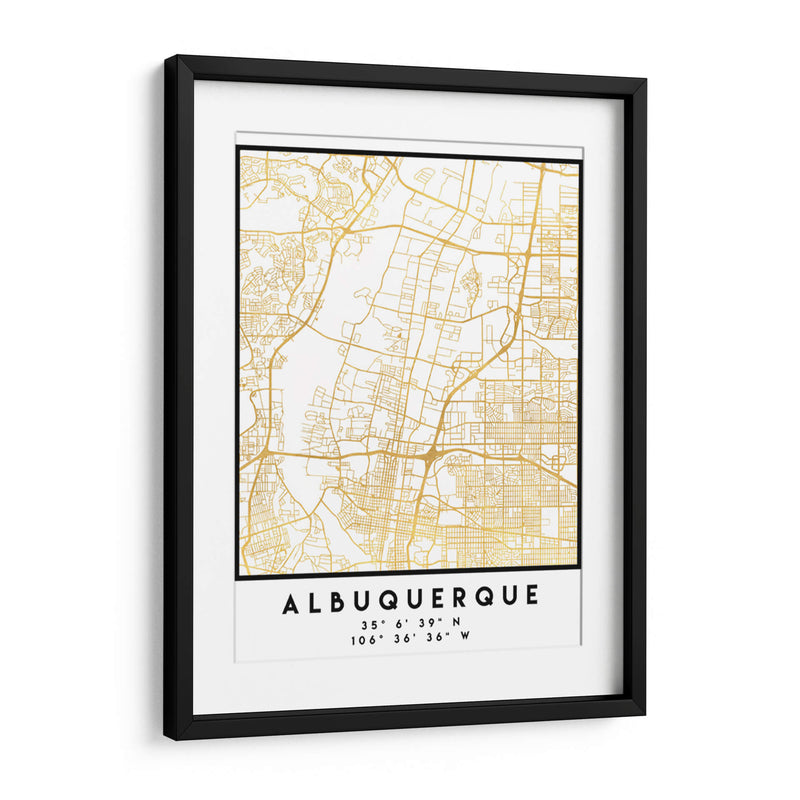 Albuquerque, 1 Mapas 3 18 - Emiliano Deificus | Cuadro decorativo de Canvas Lab
