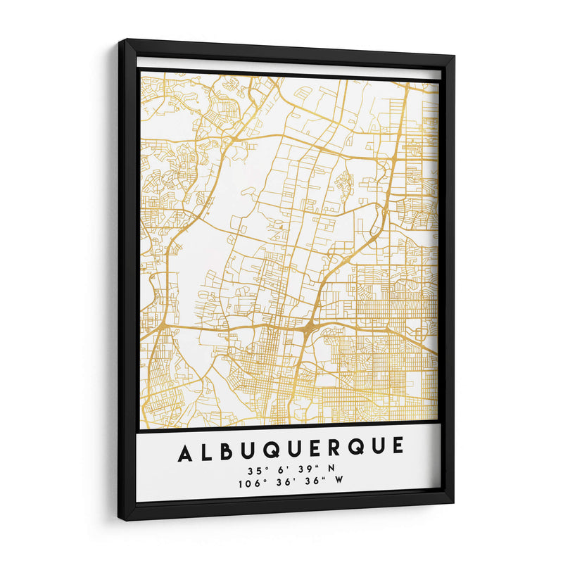 Albuquerque, 1 Mapas 3 18 - Emiliano Deificus | Cuadro decorativo de Canvas Lab