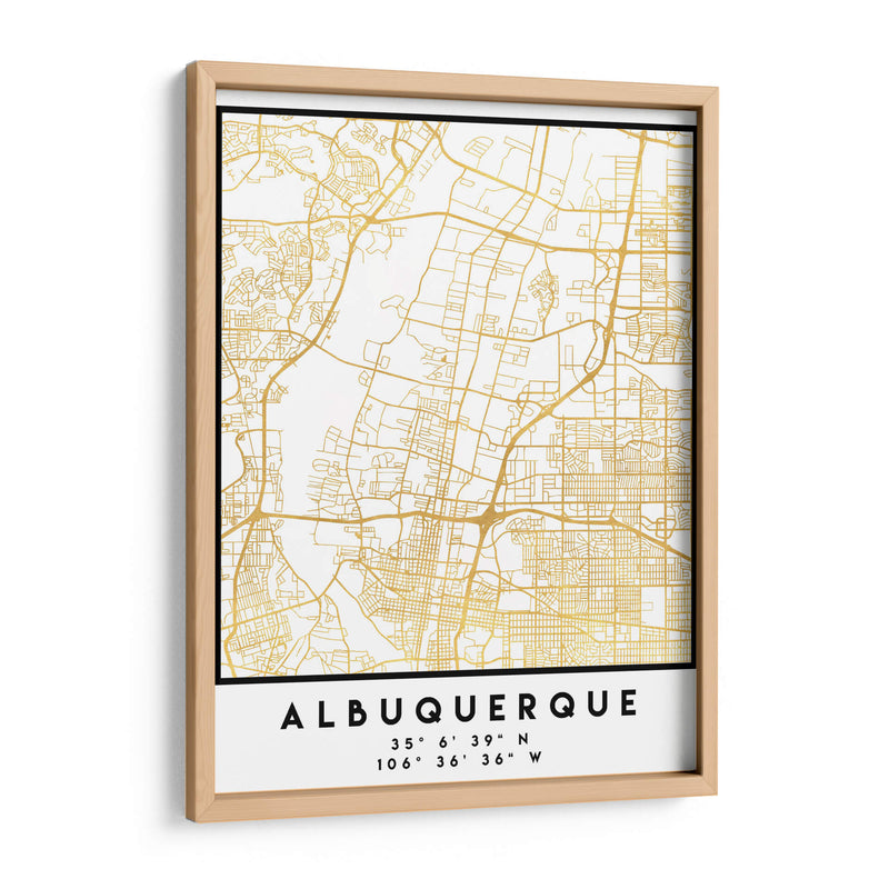 Albuquerque, 1 Mapas 3 18 - Emiliano Deificus | Cuadro decorativo de Canvas Lab