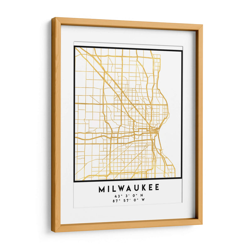 Milwaukee, 1 Mapas 3 17 - Emiliano Deificus | Cuadro decorativo de Canvas Lab