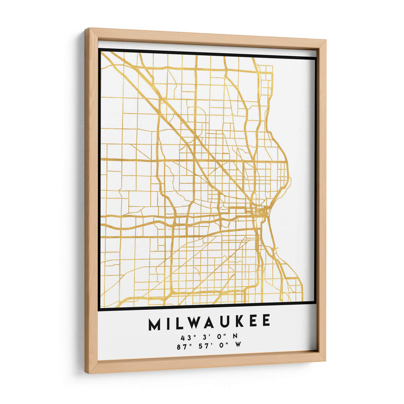 Milwaukee, 1 Mapas 3 17 - Emiliano Deificus | Cuadro decorativo de Canvas Lab