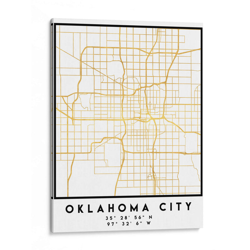 Oklahoma City, 1 Mapas 3 15 - Emiliano Deificus | Cuadro decorativo de Canvas Lab