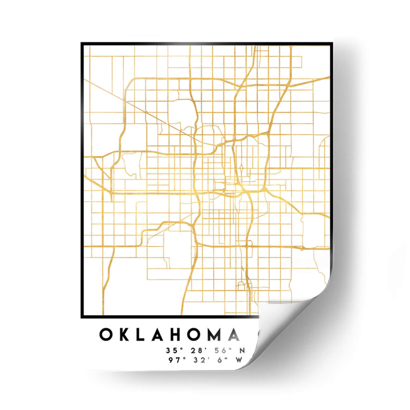 Oklahoma City, 1 Mapas 3 15 - Emiliano Deificus | Cuadro decorativo de Canvas Lab