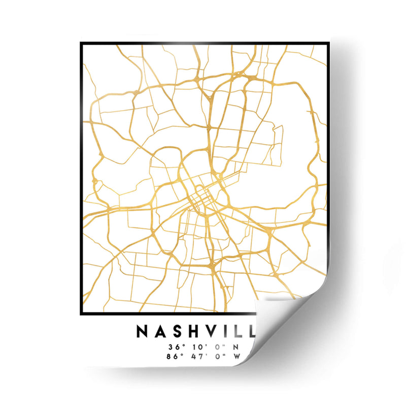 Nashville, 1 Mapas 3 13 - Emiliano Deificus | Cuadro decorativo de Canvas Lab