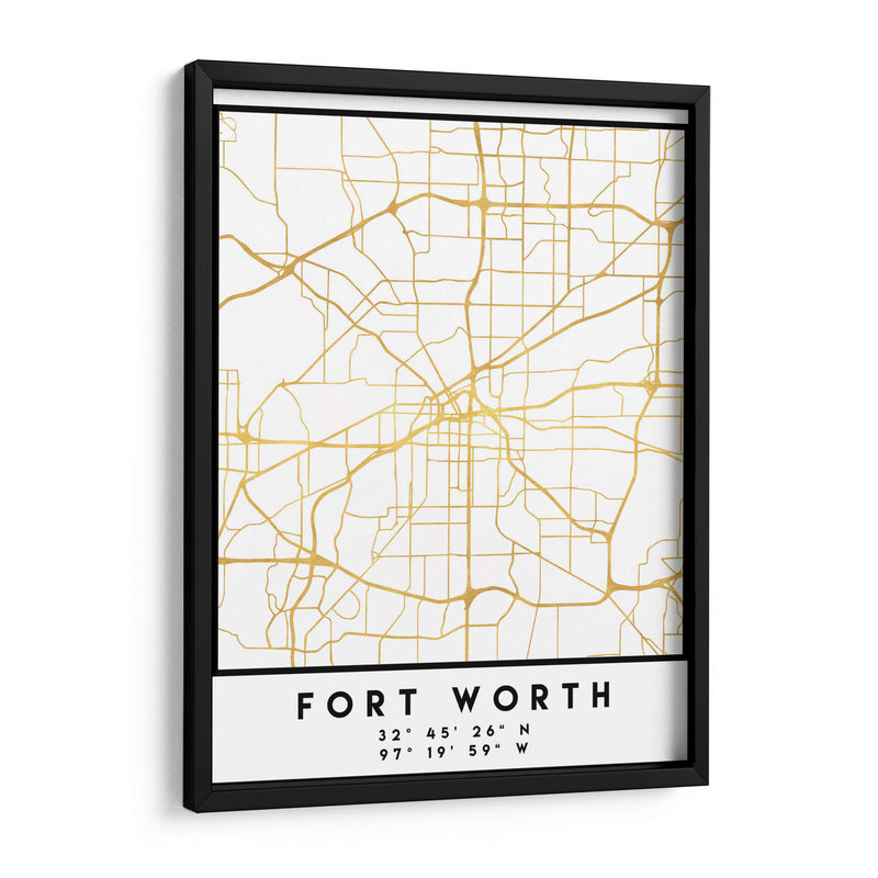 Fort Worth, 1 Mapas 3 11 - Emiliano Deificus | Cuadro decorativo de Canvas Lab