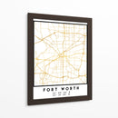 Fort Worth, 1 Mapas 3 11 - Emiliano Deificus | Cuadro decorativo de Canvas Lab