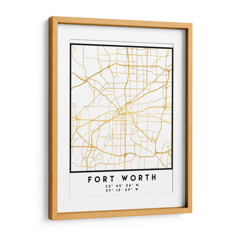 Fort Worth, 1 Mapas 3 11 - Emiliano Deificus | Cuadro decorativo de Canvas Lab