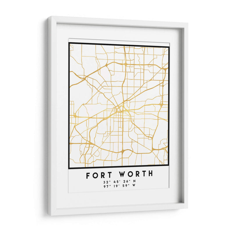 Fort Worth, 1 Mapas 3 11 - Emiliano Deificus | Cuadro decorativo de Canvas Lab