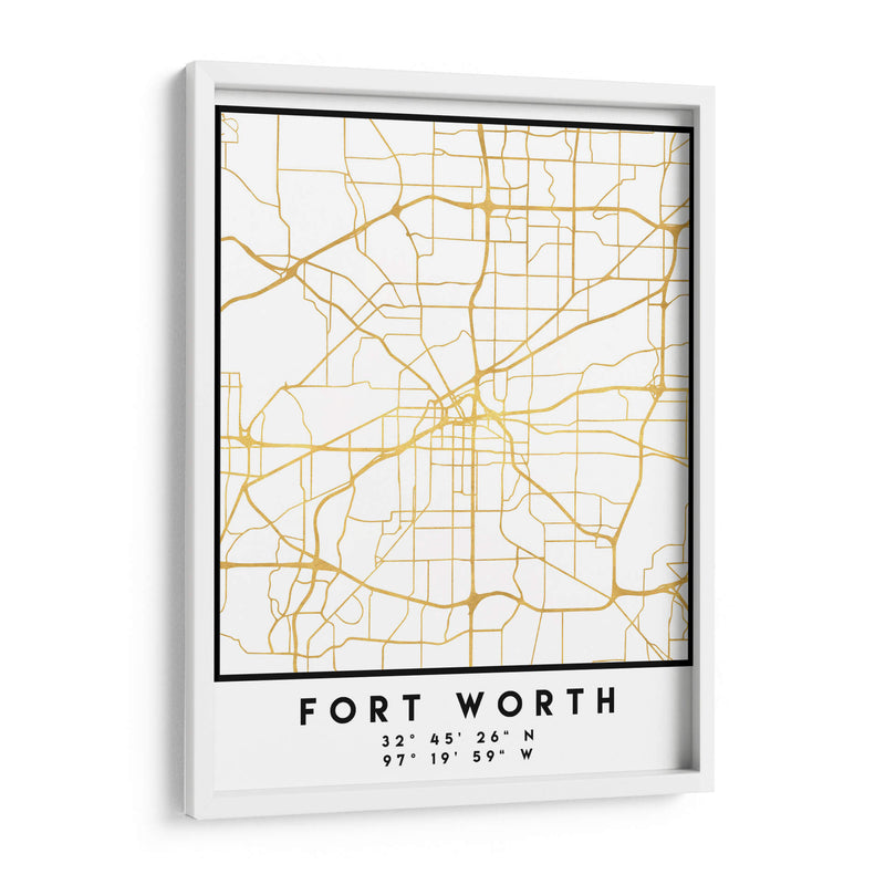 Fort Worth, 1 Mapas 3 11 - Emiliano Deificus | Cuadro decorativo de Canvas Lab