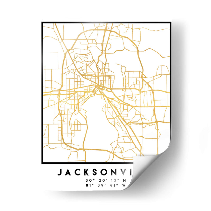 Jacksonville, 1 Mapas 3 09 - Emiliano Deificus | Cuadro decorativo de Canvas Lab