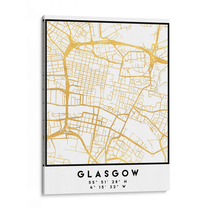 Glasgow, 1 Mapas 3 06 - Emiliano Deificus | Cuadro decorativo de Canvas Lab