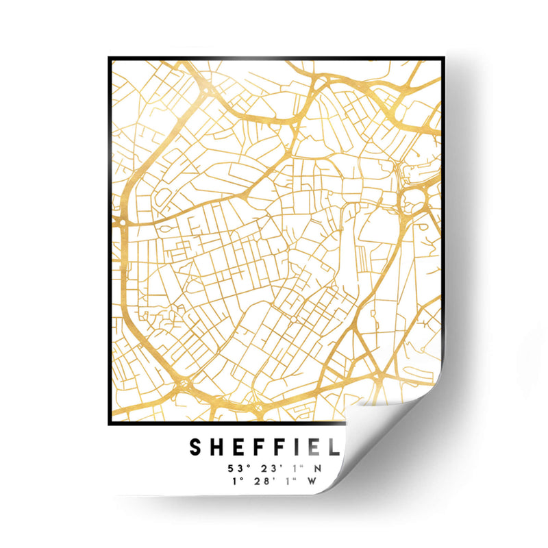 Sheffield, 1 Mapas 3 05 - Emiliano Deificus | Cuadro decorativo de Canvas Lab