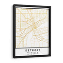 Detroit, 1 Mapas 02 - Emiliano Deificus | Cuadro decorativo de Canvas Lab