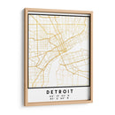 Detroit, 1 Mapas 02 - Emiliano Deificus | Cuadro decorativo de Canvas Lab