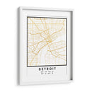 Detroit, 1 Mapas 02 - Emiliano Deificus | Cuadro decorativo de Canvas Lab
