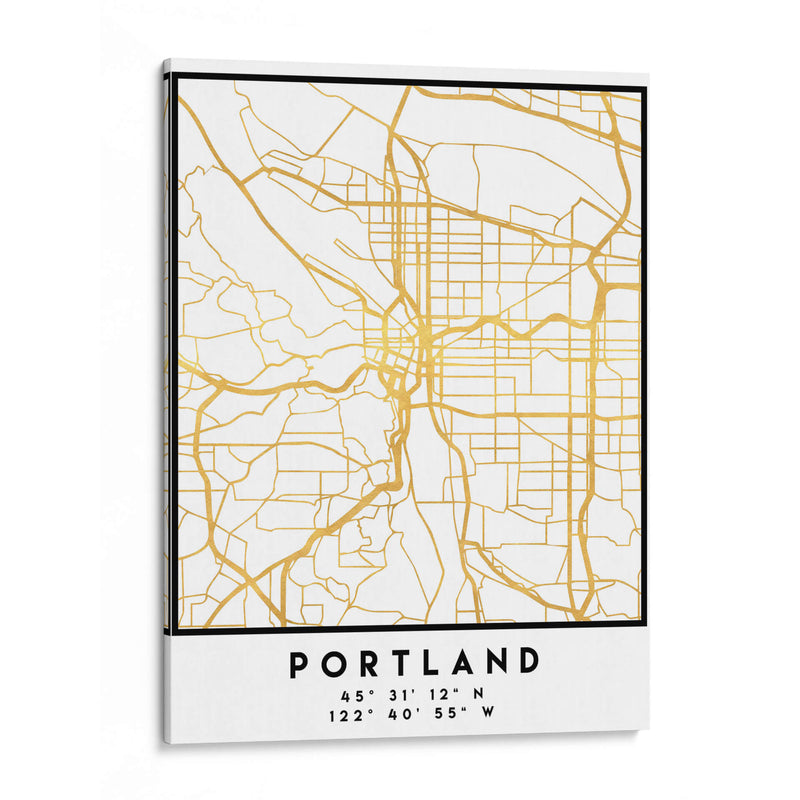 Portland, 1 Mapas 2 48 - Emiliano Deificus | Cuadro decorativo de Canvas Lab