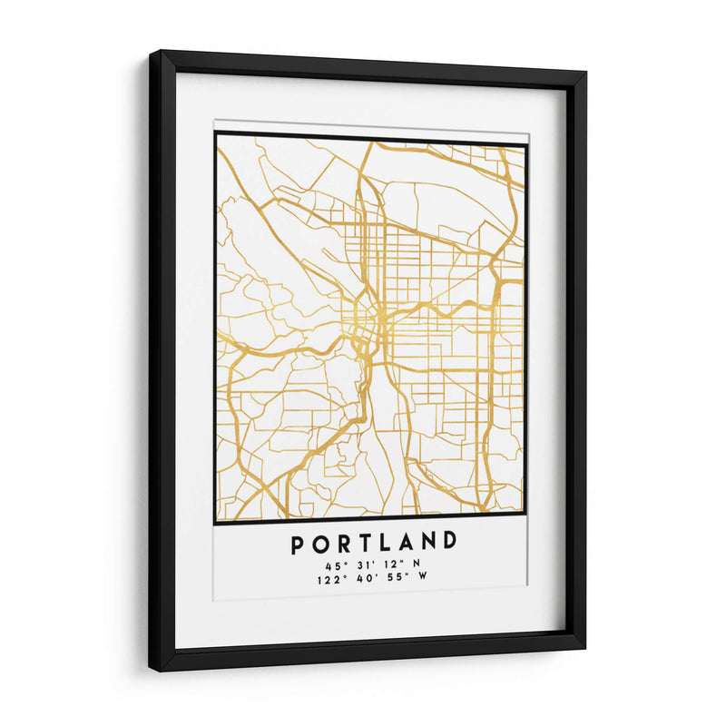 Portland, 1 Mapas 2 48 - Emiliano Deificus | Cuadro decorativo de Canvas Lab