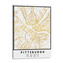 Pittsburgh, 1 Mapas 2 47 - Emiliano Deificus | Cuadro decorativo de Canvas Lab