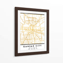 Kansas City, 1 Mapas 2 46 - Emiliano Deificus | Cuadro decorativo de Canvas Lab