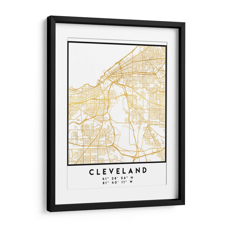 Cleveland, 1 Mapas 2 41 - Emiliano Deificus | Cuadro decorativo de Canvas Lab