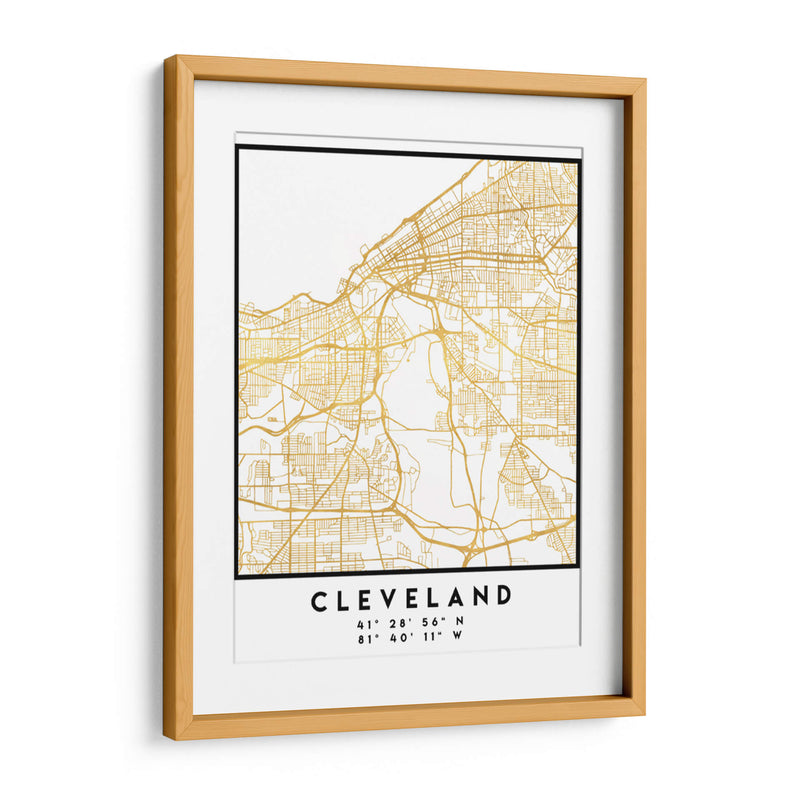 Cleveland, 1 Mapas 2 41 - Emiliano Deificus | Cuadro decorativo de Canvas Lab