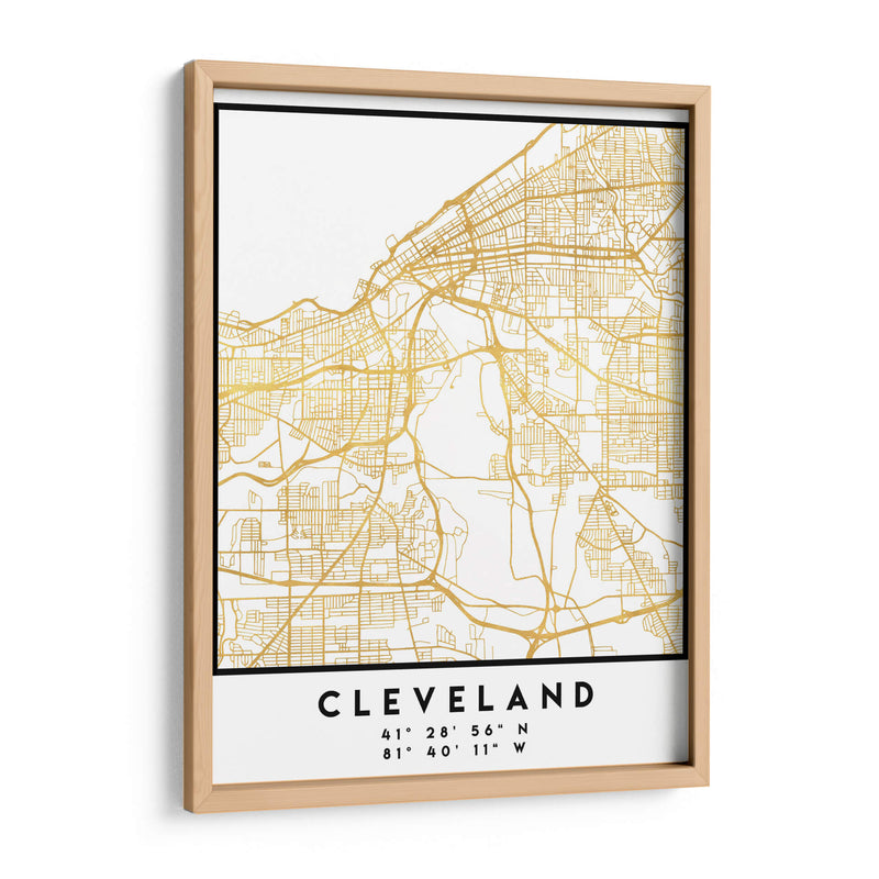 Cleveland, 1 Mapas 2 41 - Emiliano Deificus | Cuadro decorativo de Canvas Lab